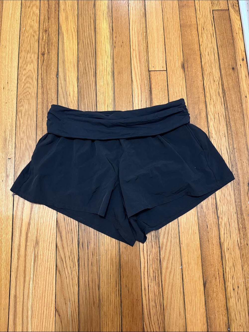 JoyLab Black Fold-Over Waist Athletic Shorts